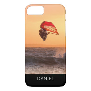 Windsurfing At Sunset Surfer Sailboarding iPhone 8/7 Case