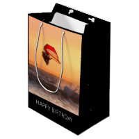 Windsurfing At Sunset Surfer Sailboarding