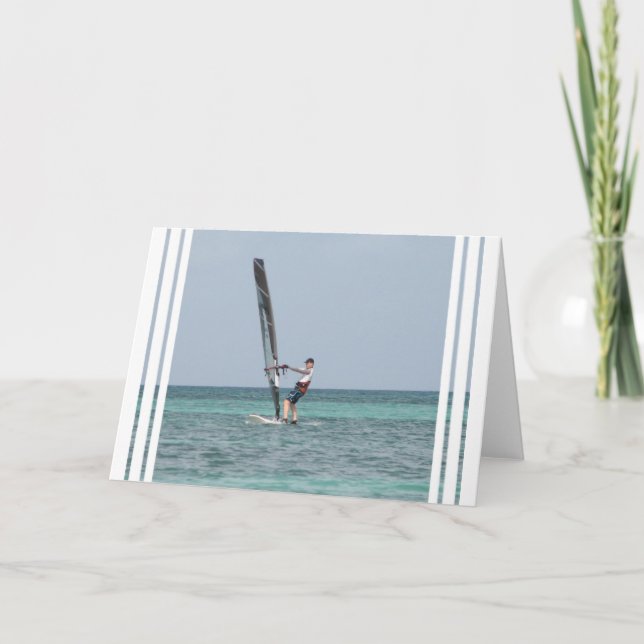 Windsurfing Basics Greeting Card (Front)