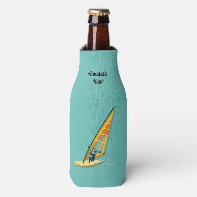 Windsurfing Bottle Cooler (Bottle Front)