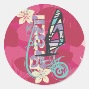 Windsurfing Brazil T-shirts and Gifts Classic Round Sticker