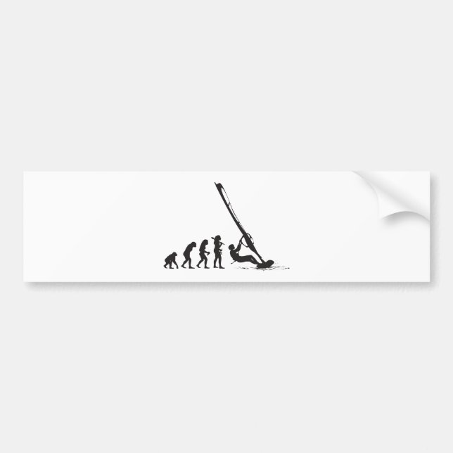 Windsurfing Bumper Sticker (Front)