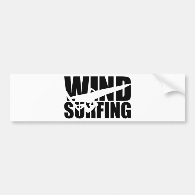 Windsurfing Bumper Sticker (Front)