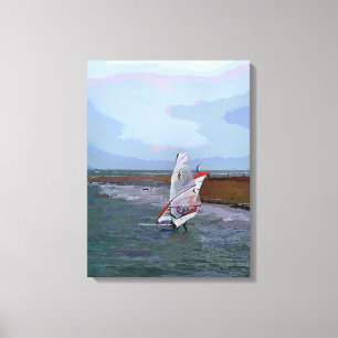 WINDSURFING CANVAS PRINT