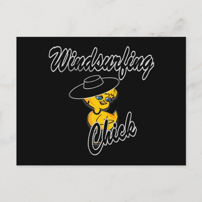 Windsurfing Chick #4 Postcard (Front)