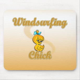 Windsurfing Chick Mouse Mat