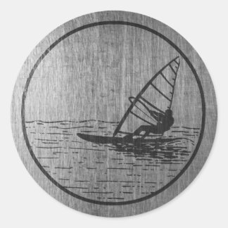 Windsurfing Classic Round Sticker