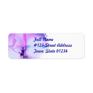 Windsurfing Colour Return Address Label