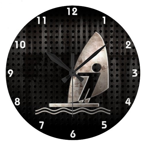 Image of Windsurfing; Cool Large Clock