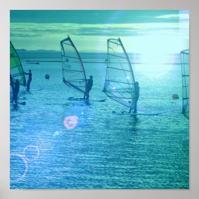 Windsurfing Design Poster  (Front)