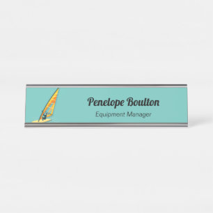 Windsurfing Desk Name Plate