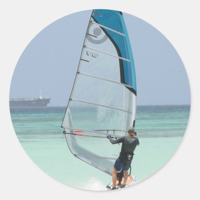 Windsurfing Fun Sticker (Front)