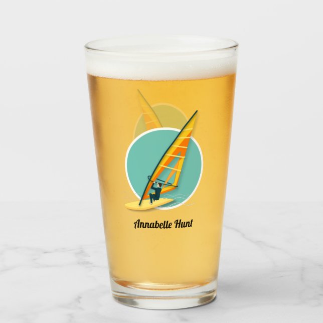 Windsurfing Glass (Front Filled)