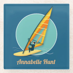 Windsurfing Glass Coaster