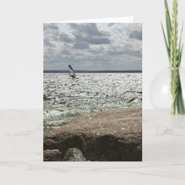 Windsurfing - greeting card (Front)