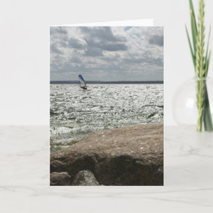 Windsurfing - greeting card