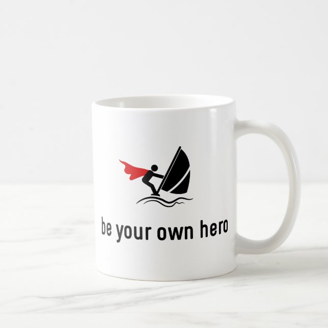 Windsurfing Hero Coffee Mug (Right)