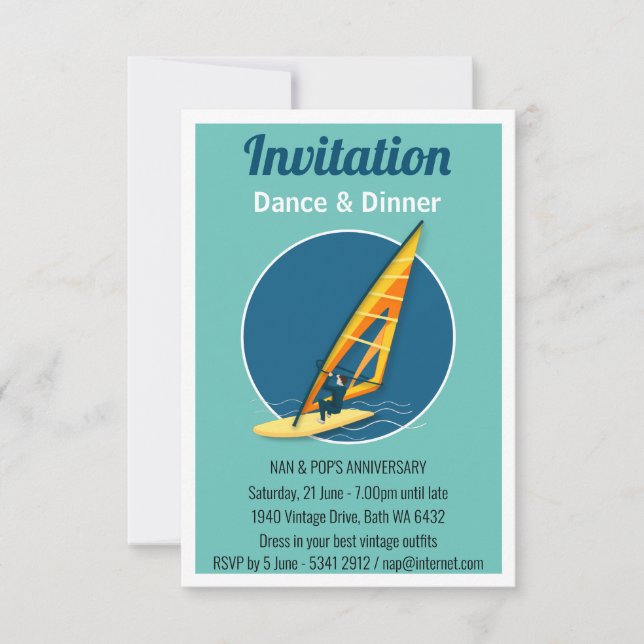 Windsurfing Invitation (Front)
