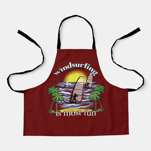 Windsurfing Is Most Fun Apron (Front)