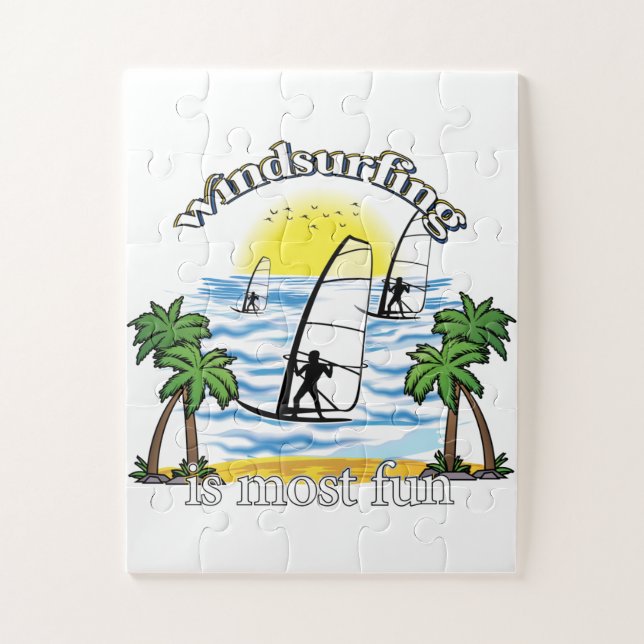 Windsurfing Is Most Fun, Summer 2023 Jigsaw Puzzle (Vertical)