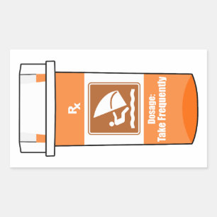 Windsurfing Is My Drug Rectangular Sticker