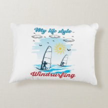 Windsurfing Is My Life Style Accent Pillow