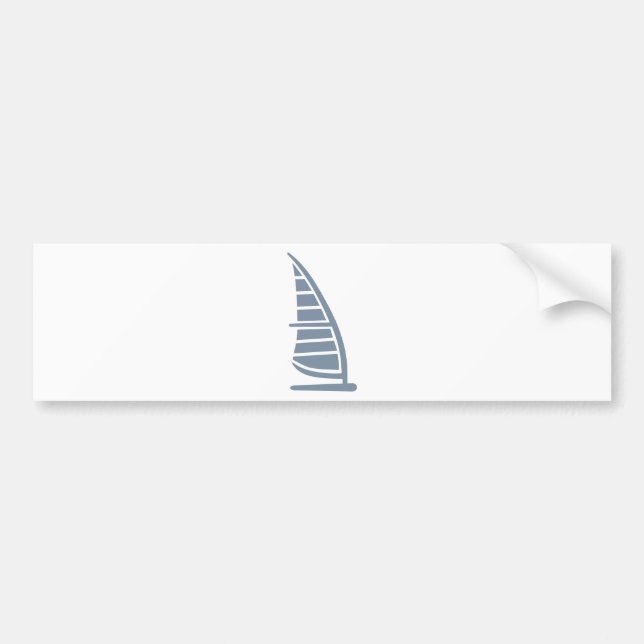 Windsurfing logo bumper sticker (Front)