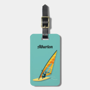 Windsurfing Luggage Tag
