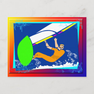 Windsurfing Postcard