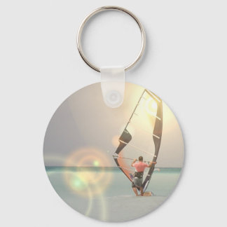 Windsurfing Sport Keychain