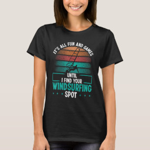 Windsurfing Spot Windsurf Board Funny Windsurfer S T-Shirt