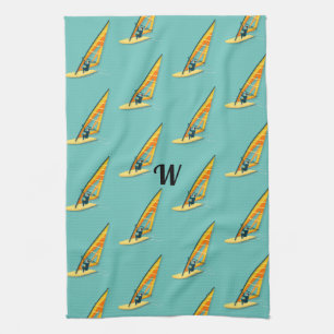 Windsurfing Tea Towel