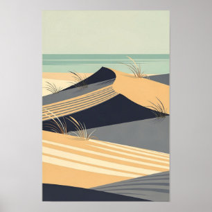 Windswept Dunes Coastal and Ocean Art Print