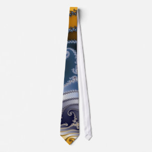 Windswept Fractal Art Tie