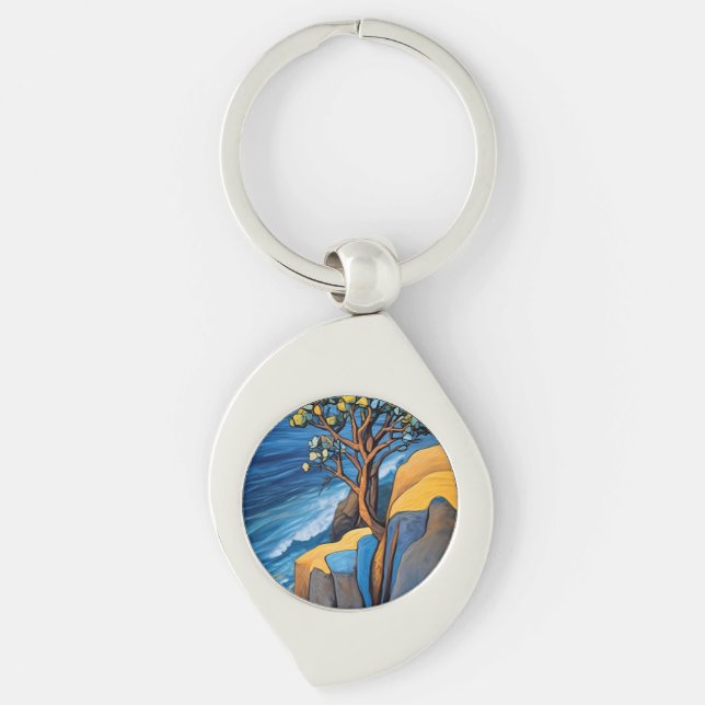 Windswept Serenity Key Ring (Front)