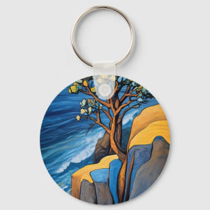 Windswept Serenity Key Ring
