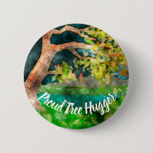 Windswept Tree 6 Cm Round Badge