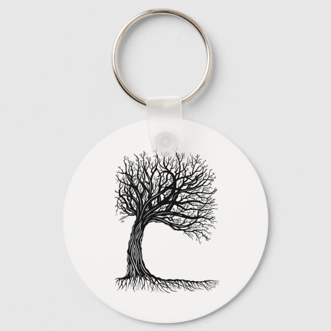 windswept tree of life key ring (Front)