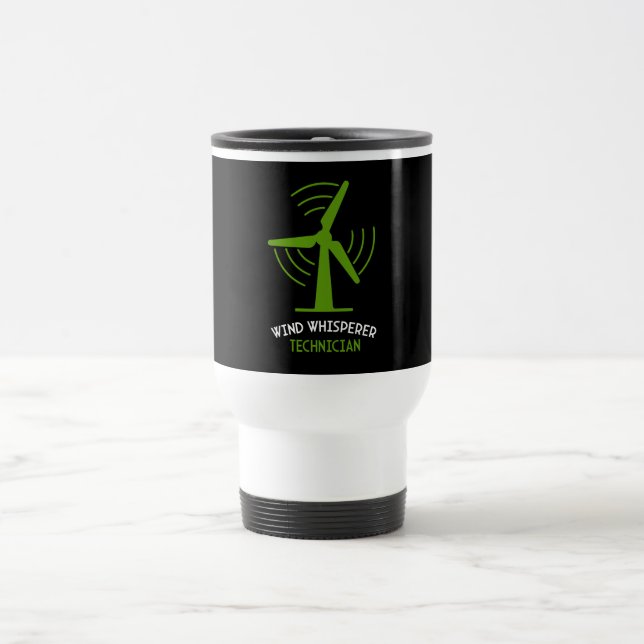 Windturbine Service Technician Travel Mug (Center)