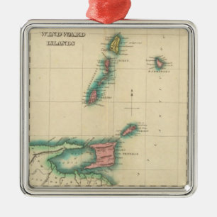 Windward Islands Metal Tree Decoration
