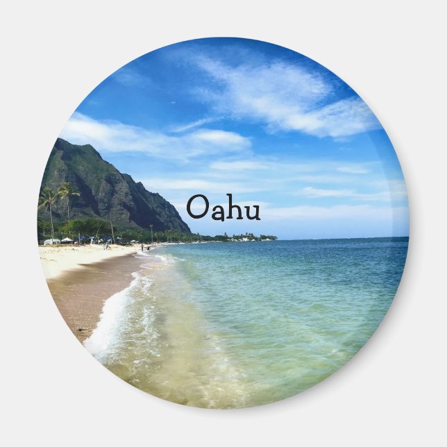 Windward Oahu Beach Magnet (Front)