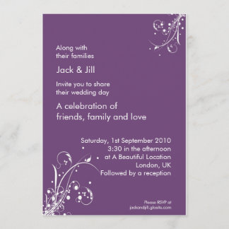 Windwhisp (grape) 5x7 invitation