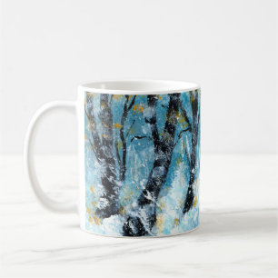 Windy and snowy coffee mug