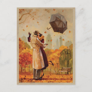 Windy City Kiss Postcard