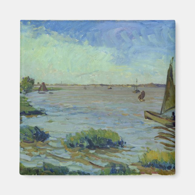 Windy Day on the Elbe, 1911 Magnet (Front)