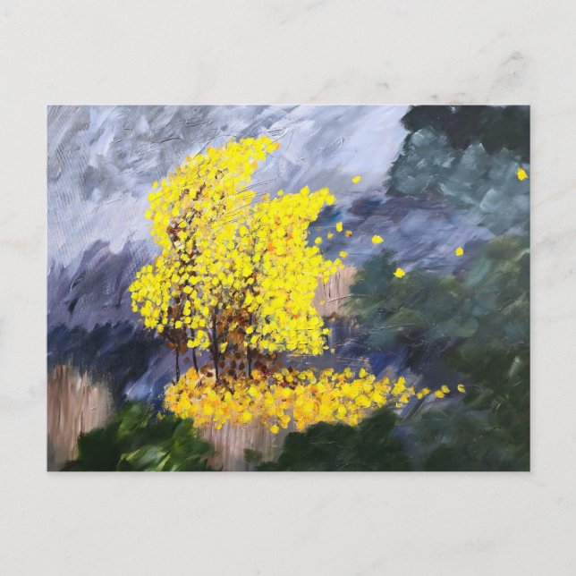 Windy Day Postcard (Front)