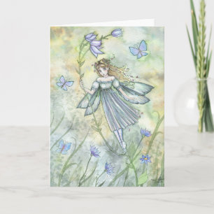 Windy Fairy Art Card, Notecard by Molly Harrison