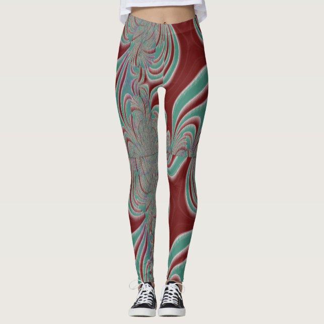 Windy Fractals Leggings (Front)