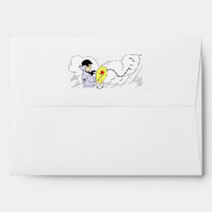 Windy Kite Flying Day Envelope