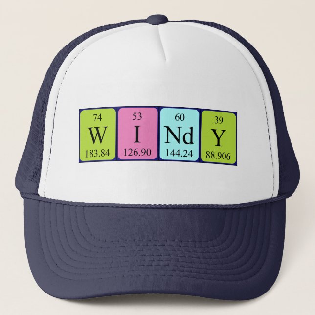 Windy periodic table name hat (Front)